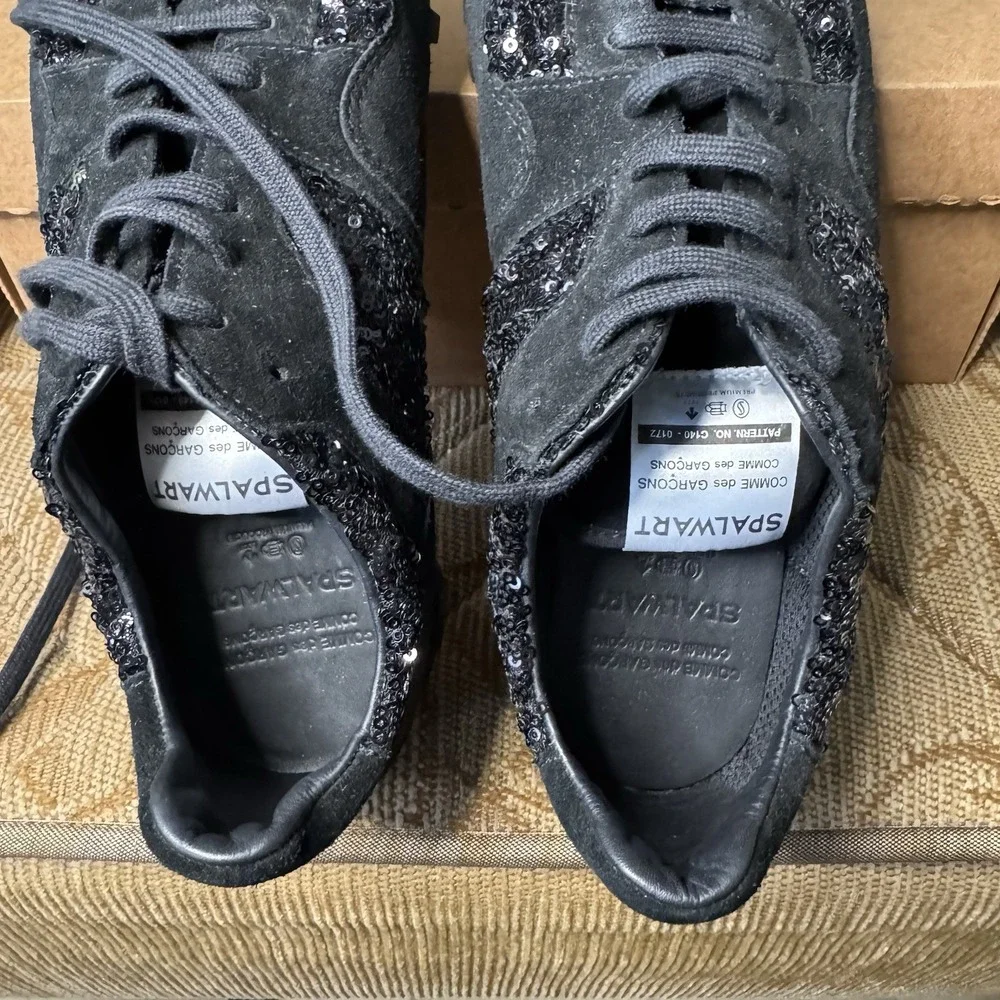 COMME des GARCONS SPALWART Sequin‎ Suede Sneakers Size 42 (K-123527) Very Nice!
